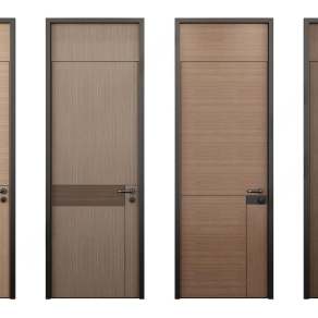 新中式单开门3D模型下载